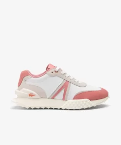 Lacoste Sneakers>Damen-Sneakers L-Spin Deluxe Aus Leder White/Pink B53