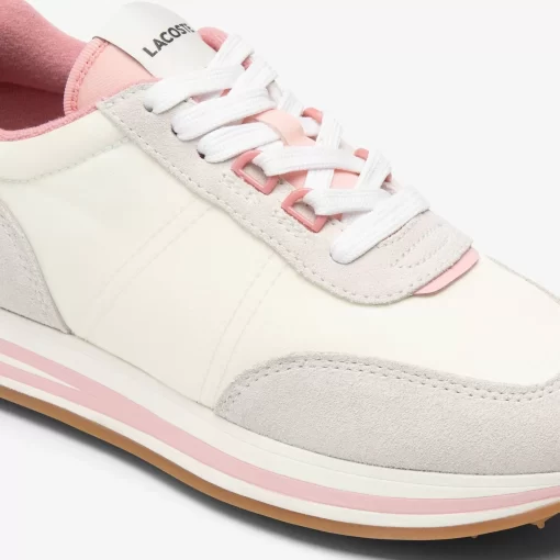 Lacoste Sneakers>Damen-Sneakers L-Spin Mit Gestreifter Sohle Off Wht/Pnk 06C