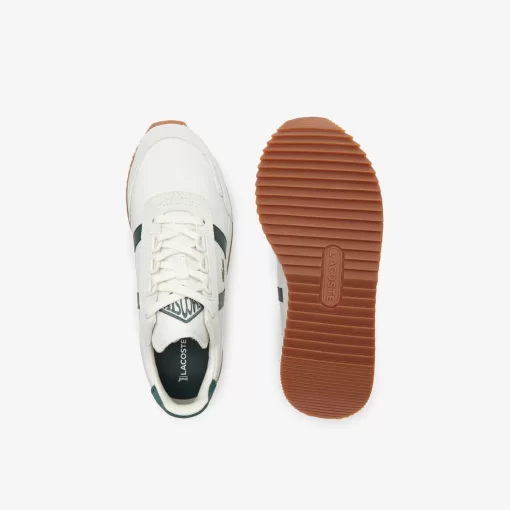 Lacoste Sneakers>Damen-Sneakers Partner Retro Aus Leder Off Wht/Dk Grn 1Y5