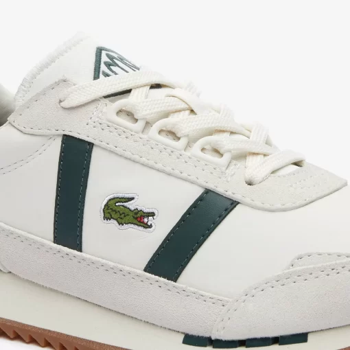 Lacoste Sneakers>Damen-Sneakers Partner Retro Aus Leder Off Wht/Dk Grn 1Y5