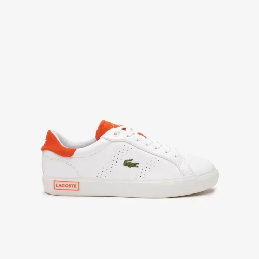 Lacoste Sneakers>Damen-Sneakers Powercourt 2.0 Orange Aus Leder White/Orange 1U2