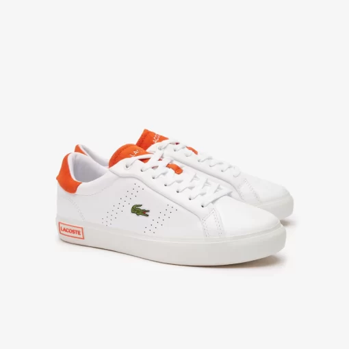 Lacoste Sneakers>Damen-Sneakers Powercourt 2.0 Orange Aus Leder White/Orange 1U2