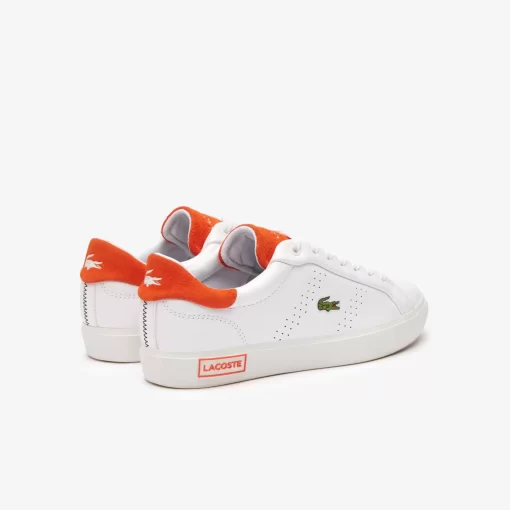 Lacoste Sneakers>Damen-Sneakers Powercourt 2.0 Orange Aus Leder White/Orange 1U2