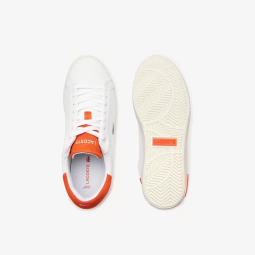 Lacoste Sneakers>Damen-Sneakers Powercourt 2.0 Orange Aus Leder White/Orange 1U2