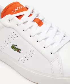 Lacoste Sneakers>Damen-Sneakers Powercourt 2.0 Orange Aus Leder White/Orange 1U2