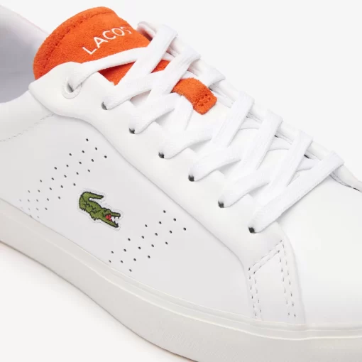 Lacoste Sneakers>Damen-Sneakers Powercourt 2.0 Orange Aus Leder White/Orange 1U2