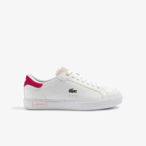 Lacoste Sneakers>Damen-Sneakers Powercourt Aus Leder White/Pink B53