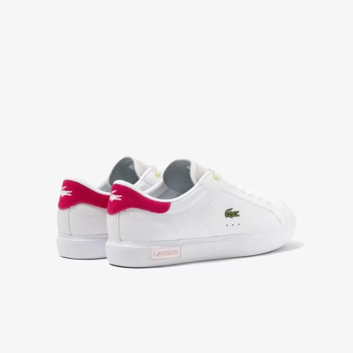 Lacoste Sneakers>Damen-Sneakers Powercourt Aus Leder White/Pink B53