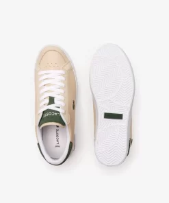 Lacoste Sneakers>Damen-Sneakers Powercourt Aus Leder Off Wht/Grn Wg1