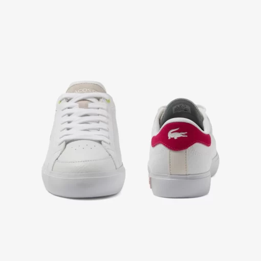 Lacoste Sneakers>Damen-Sneakers Powercourt Aus Leder White/Pink B53