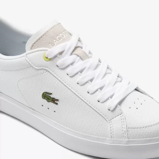 Lacoste Sneakers>Damen-Sneakers Powercourt Aus Leder White/Pink B53