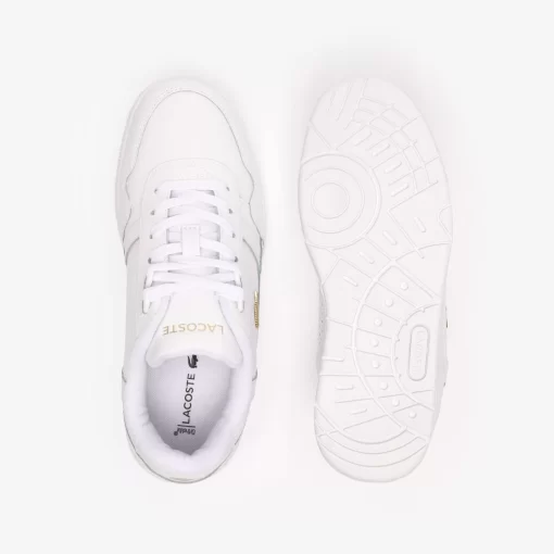 Lacoste Sneakers>Damen-Sneakers T-Clip Aus Leder Wht/Gld 216