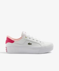 Lacoste Sneakers>Damen-Sneakers Ziane Platform Aus Leder White/Pink B53