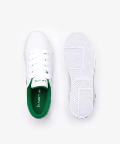 Lacoste Sneakers>Damen-Sneakers Ziane Platform Aus Leder White/Green 082