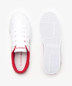 Lacoste Sneakers>Damen-Sneakers Ziane Platform Aus Leder White / Red 286