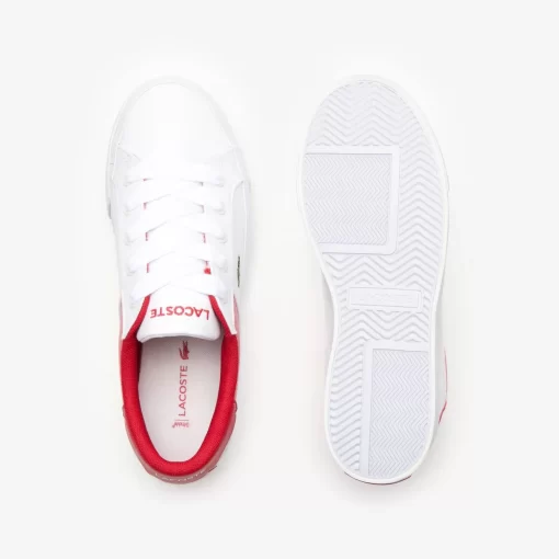 Lacoste Sneakers>Damen-Sneakers Ziane Platform Aus Leder White / Red 286