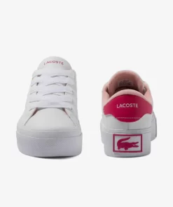 Lacoste Sneakers>Damen-Sneakers Ziane Platform Aus Leder White/Pink B53