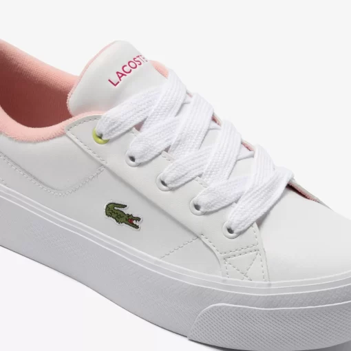 Lacoste Sneakers>Damen-Sneakers Ziane Platform Aus Leder White/Pink B53