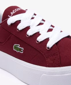 Lacoste Sneakers>Damen-Sneakers Ziane Platform Aus Textil Burg/Wht 2H2