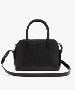 Lacoste Taschen>Damen-Tasche Chantaco Mit Pique-Leder Handgriff Black 000