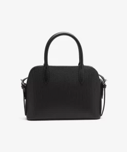 Lacoste Taschen>Damen-Tasche Chantaco Mit Pique-Leder Handgriff Black 000