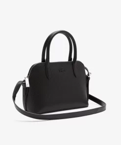 Lacoste Taschen>Damen-Tasche Chantaco Mit Pique-Leder Handgriff Black 000