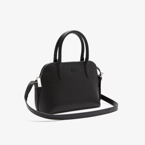 Lacoste Taschen>Damen-Tasche Chantaco Mit Pique-Leder Handgriff Black 000