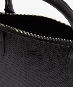 Lacoste Taschen>Damen-Tasche Chantaco Mit Pique-Leder Handgriff Black 000