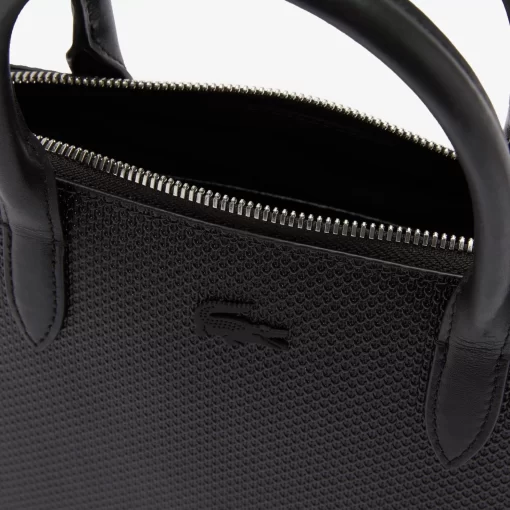 Lacoste Taschen>Damen-Tasche Chantaco Mit Pique-Leder Handgriff Black 000