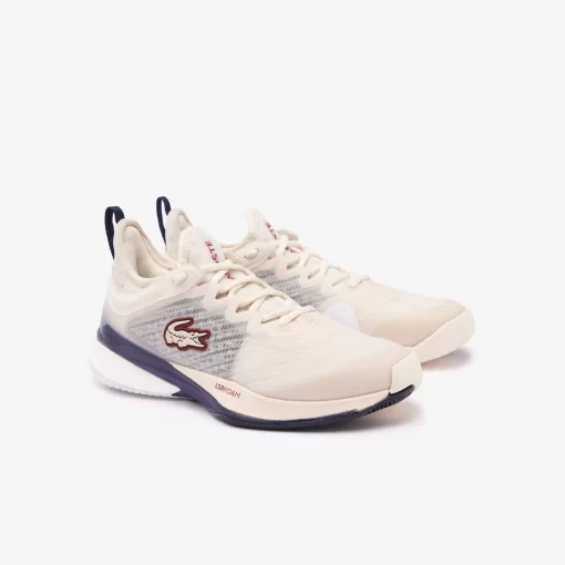 Lacoste Tennis>Damen-Tennisschuhe G-Lt23 Lite Aus Textil Off White/Navy Wn1