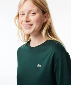 Lacoste T-Shirts>Damen-T-Shirt Aus Premium-Baumwolle Sinople Grun Yzp