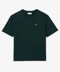 Lacoste T-Shirts>Damen-T-Shirt Aus Premium-Baumwolle Sinople Grun Yzp