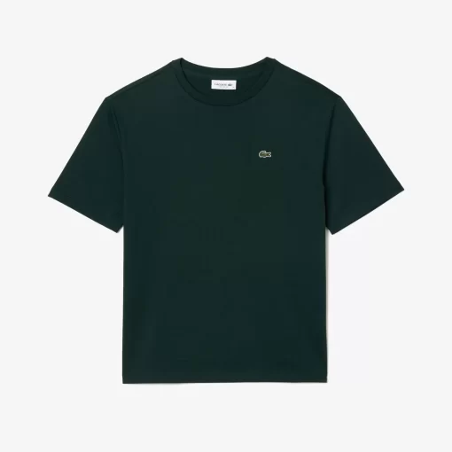 Lacoste T-Shirts>Damen-T-Shirt Aus Premium-Baumwolle Sinople Grun Yzp