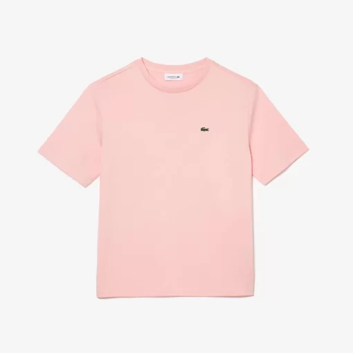 Lacoste T-Shirts>Damen-T-Shirt Aus Premium-Baumwolle Rosa Sfi