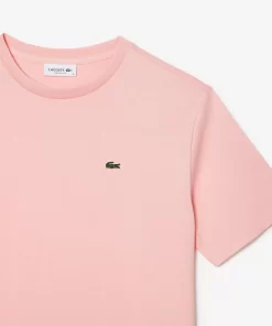 Lacoste T-Shirts>Damen-T-Shirt Aus Premium-Baumwolle Rosa Sfi