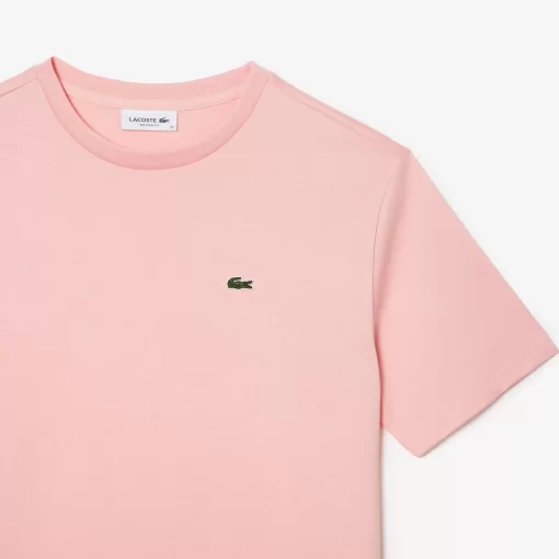 Lacoste T-Shirts>Damen-T-Shirt Aus Premium-Baumwolle Rosa Sfi