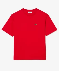 Lacoste T-Shirts>Damen-T-Shirt Aus Premium-Baumwolle Rot 240