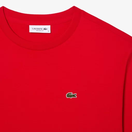 Lacoste T-Shirts>Damen-T-Shirt Aus Premium-Baumwolle Rot 240