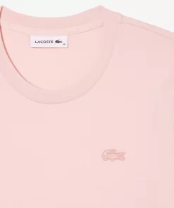 Lacoste T-Shirts>Damen-T-Shirt Mit Rundhals Aus Baumwolle Hellrosa Ady