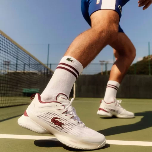 Lacoste Tennis>Daniil Medvedev Ag-Lt23 Ultra Tennis-Schuhe Wht/Burg 2G1