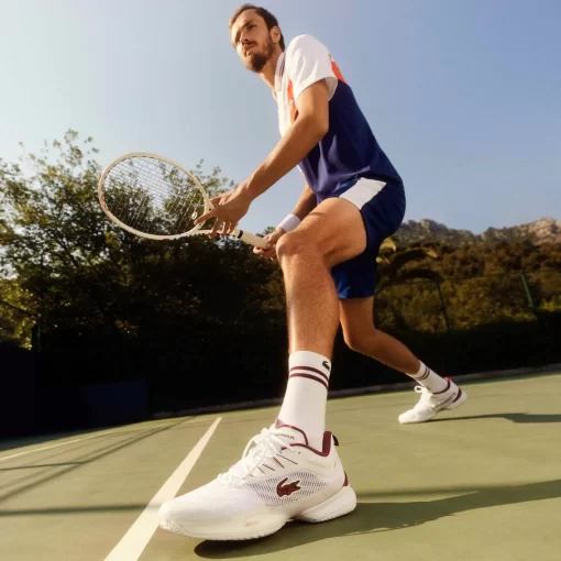 Lacoste Tennis>Daniil Medvedev Ag-Lt23 Ultra Tennis-Schuhe Wht/Burg 2G1