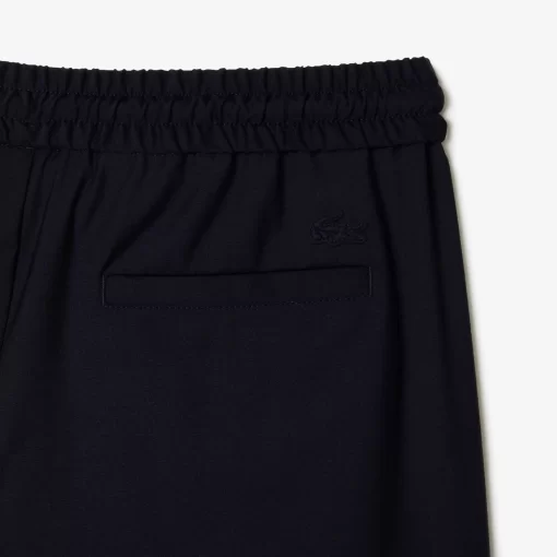 Lacoste Hosen & Shorts>Drapierte Woll-Hose Navy Blau Hde