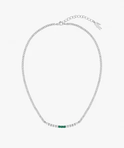 Lacoste Schmuck>Duchess Halskette Silver And Green 041