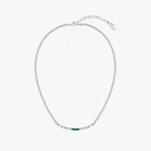 Lacoste Schmuck>Duchess Halskette Silver And Green 041