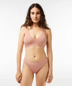 Lacoste Unterwäsche & Loungewear>Essential Bralette Mit V-Ausschnitt Rosa N7I