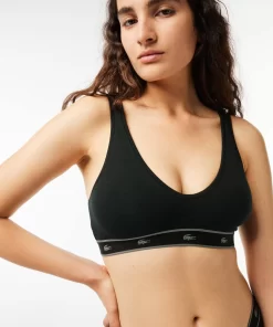 Lacoste Unterwäsche & Loungewear>Essential Bralette Mit V-Ausschnitt Schwarz 031