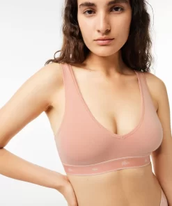 Lacoste Unterwäsche & Loungewear>Essential Bralette Mit V-Ausschnitt Rosa N7I