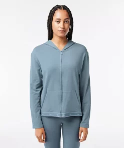 Lacoste Unterwäsche & Loungewear>Essentieller Lounge-Hoodie Grau N4I