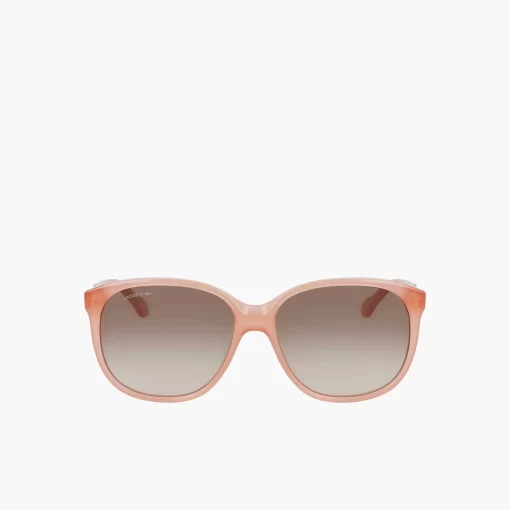 Lacoste Sonnenbrillen>Extragrose Sonnenbrille Aus Acetat Pink Opaline 664