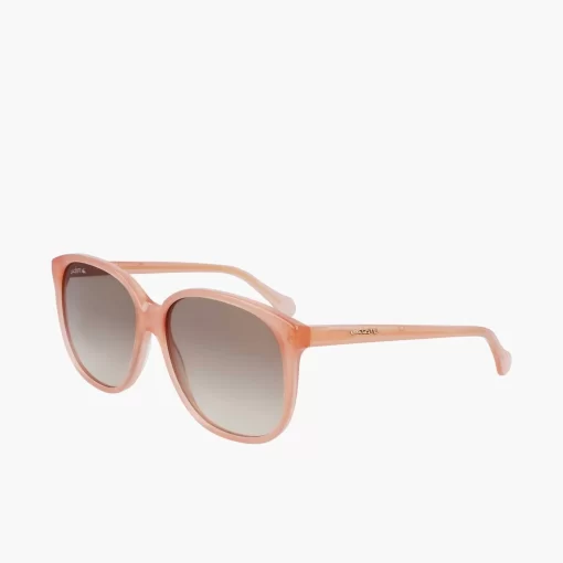 Lacoste Sonnenbrillen>Extragrose Sonnenbrille Aus Acetat Pink Opaline 664